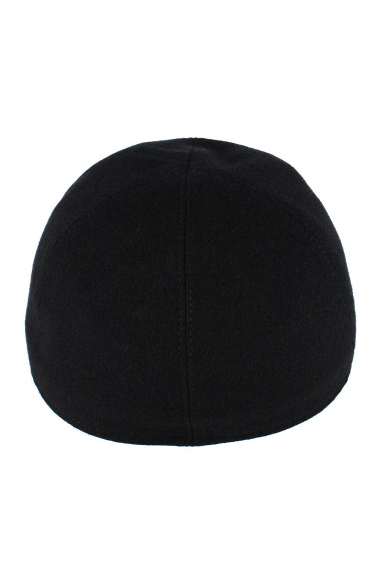 Wigens Men's Classic Wool Baseball Earflap Cap, Alternate, color, Black