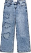 abercrombie kids Kids' Heart Wide Leg Jeans