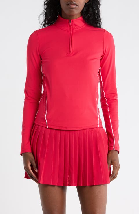 Tennis Interlock Half Zip Pullover