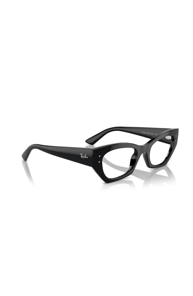 Ray-Ban 49mm Irregular optical glasses, Alternate, color, Black