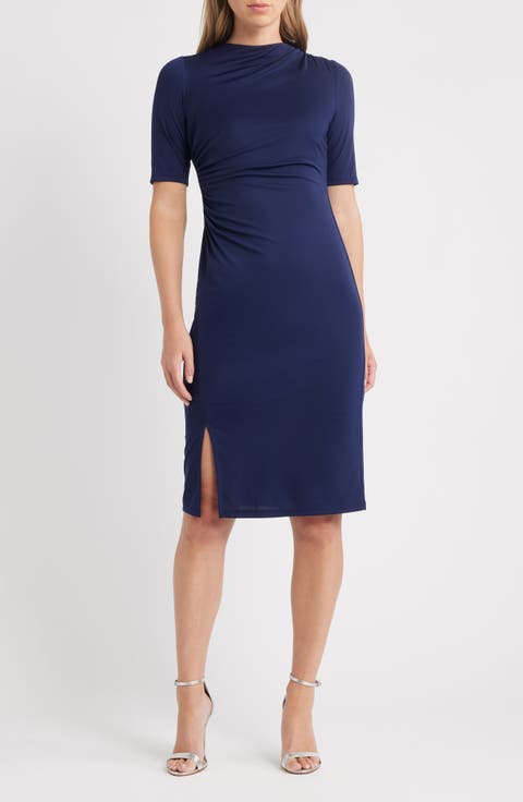 Ruched Body-Con Dress