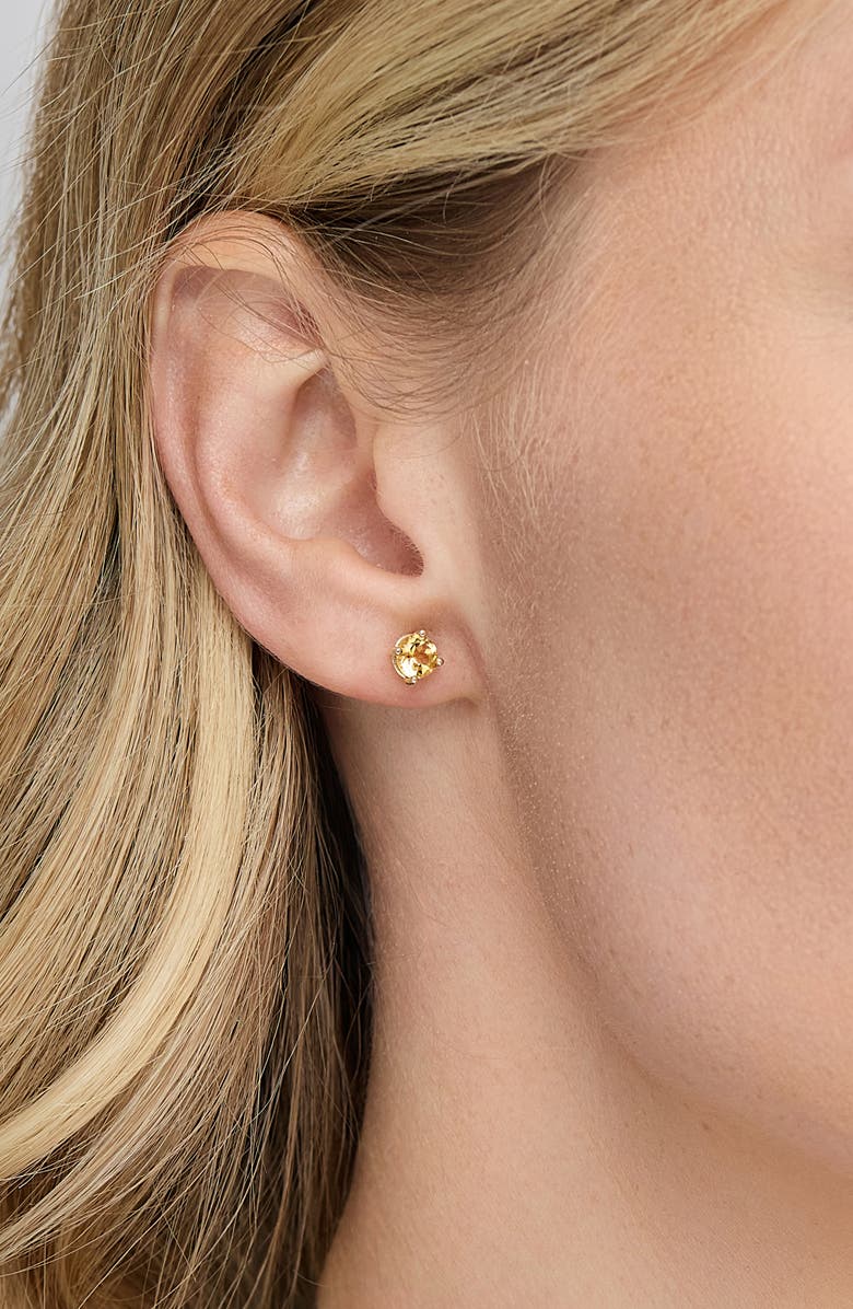 Bony Levy Citrine Stud Earrings, Alternate, color, 14K Citrine