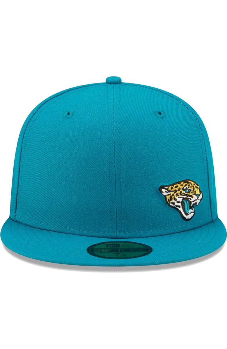 New Era Men's New Era Teal Jacksonville Jaguars  Flawless 59FIFTY Fitted Hat, Alternate, color, Teal