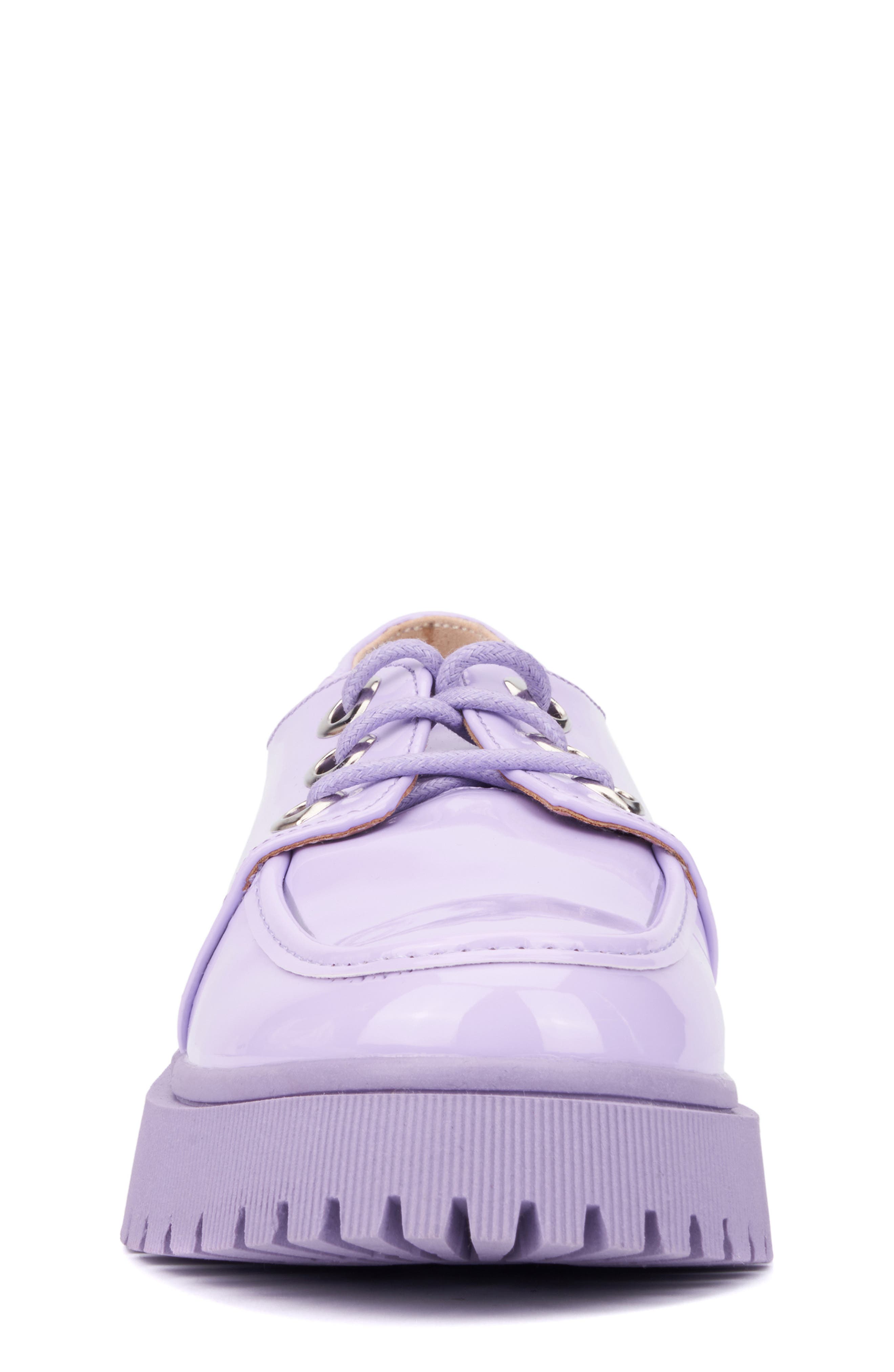 OLIVIA MILLER Kids' Lug Sole Patent Derby, Alternate, color, Purple