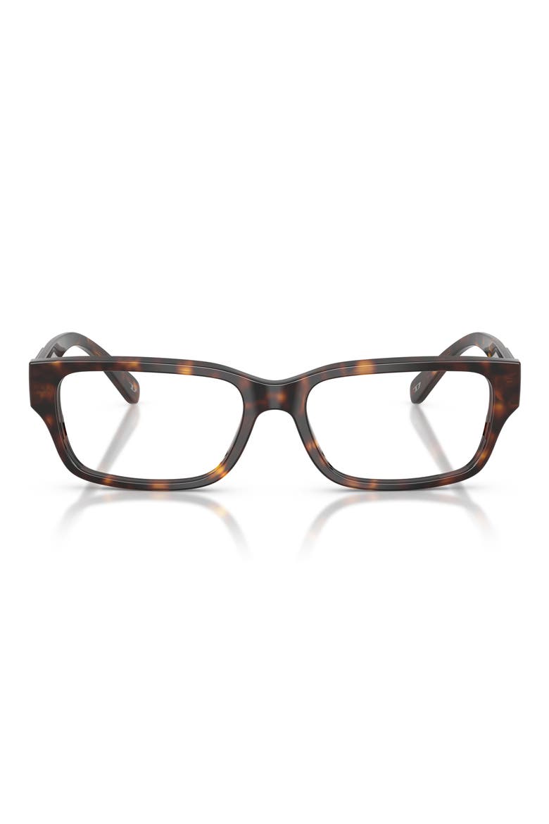 54mm Square Optical Glasses, Main, color, HAVANA/ DEMO