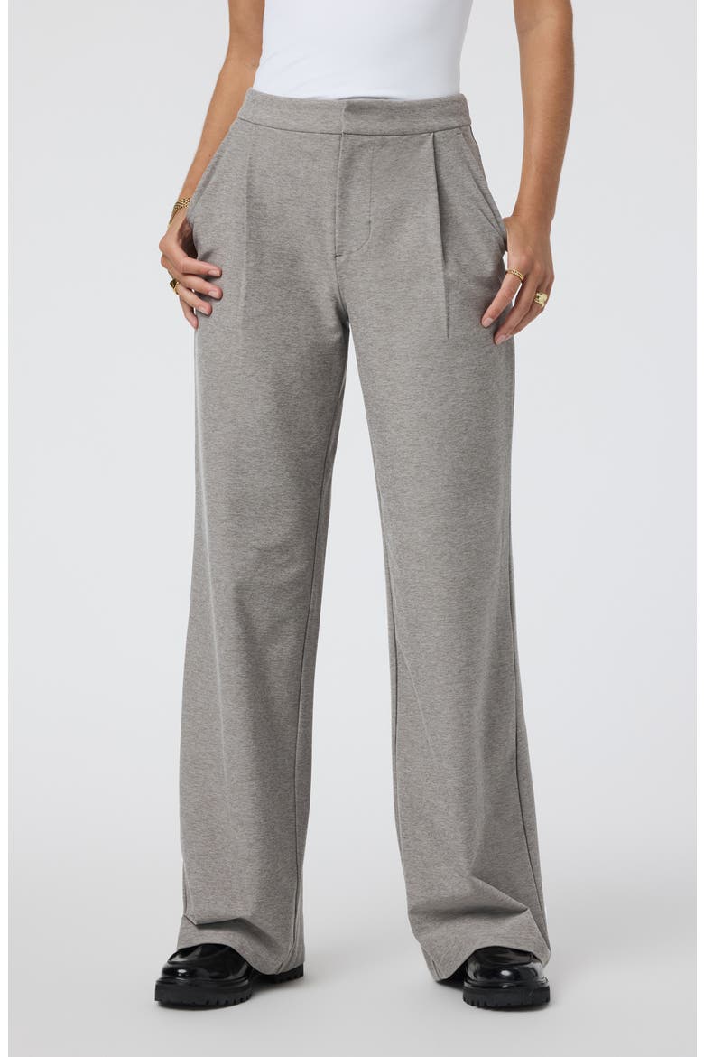 Elevation High Waist Flare Pants, Main, color, COBBLESTONE HEATHER