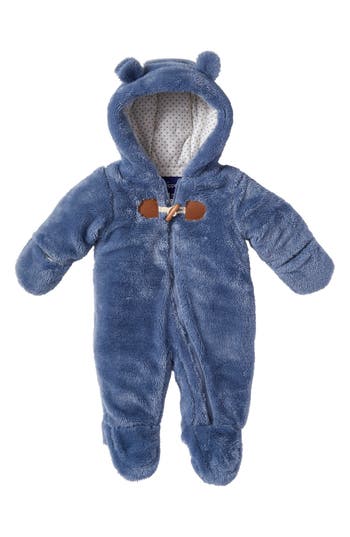 Wippette Plush Hooded Pram In Blue