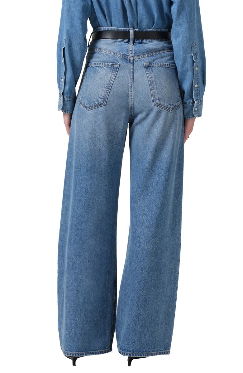 Citizens of Humanity Petra Pleated Nonstretch Jeans, Alternate, color,