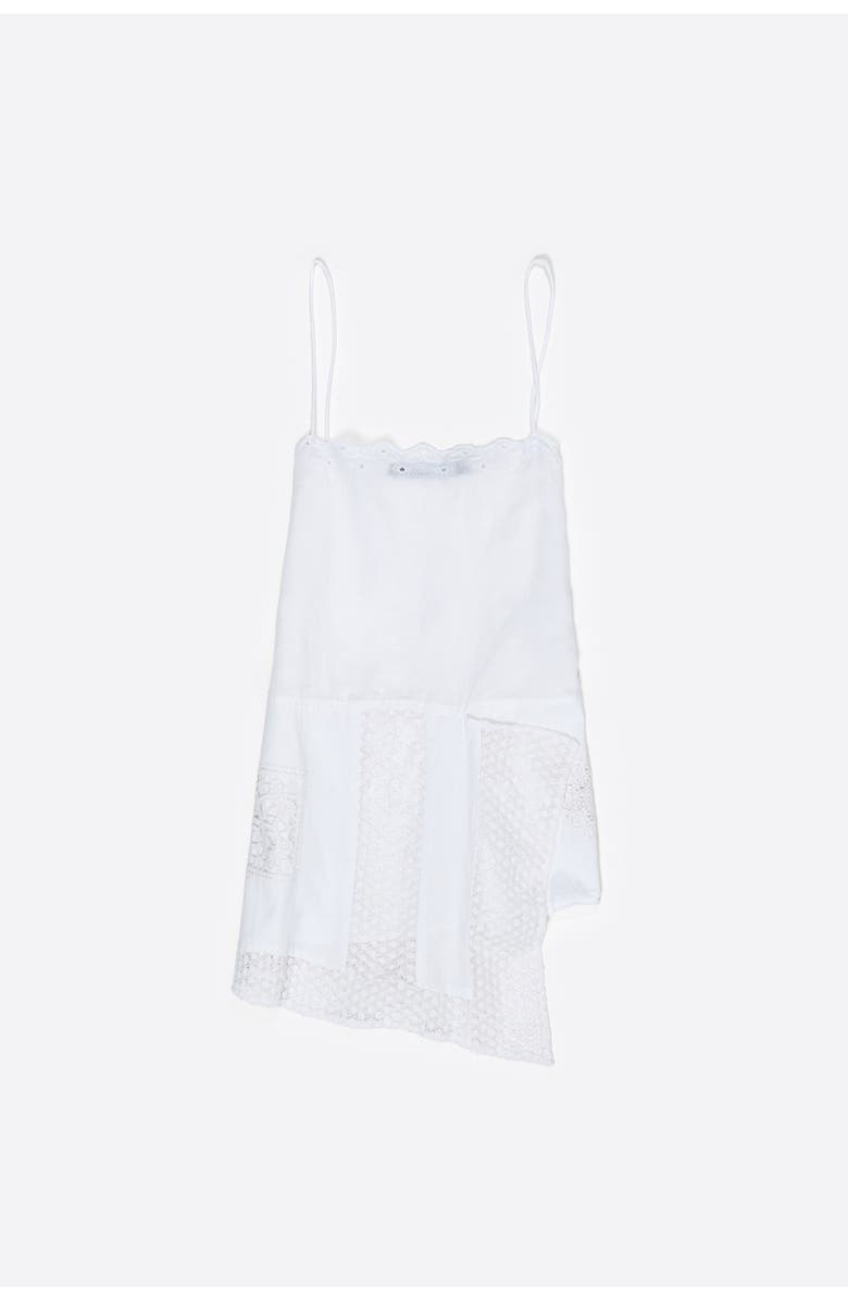 Bimba y Lola Embroidered Asymmetric Handkerchief Hem Top, Alternate, color,