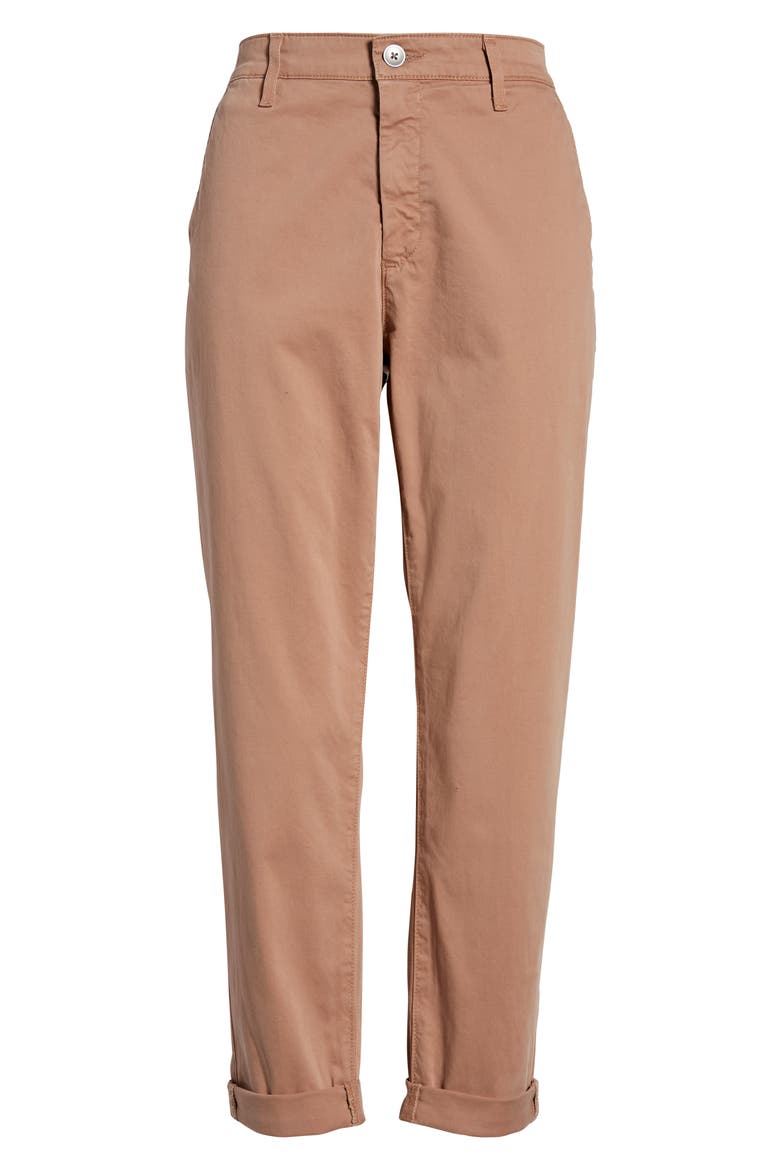 Caden Crop Twill Pants, Alternate, color, MAUVE ORCHID