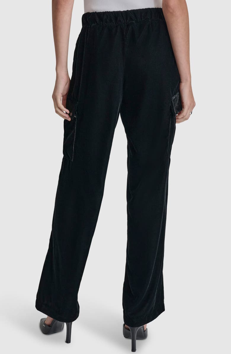 DKNY Velvet Cargo Pants, Alternate, color, 
