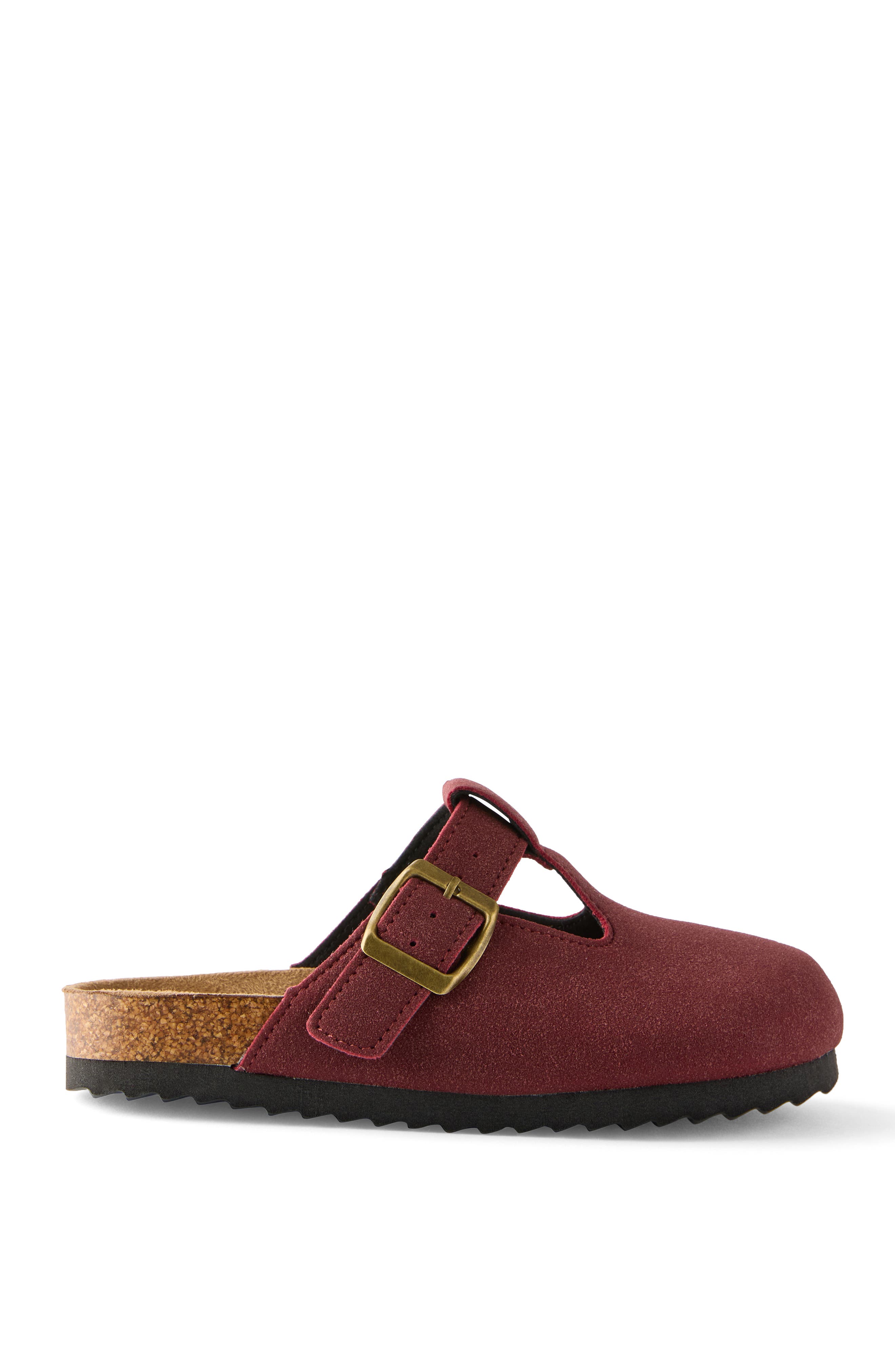 Kid's Kids T-Bar Buckle Slide, Main, color, Berry Jam
