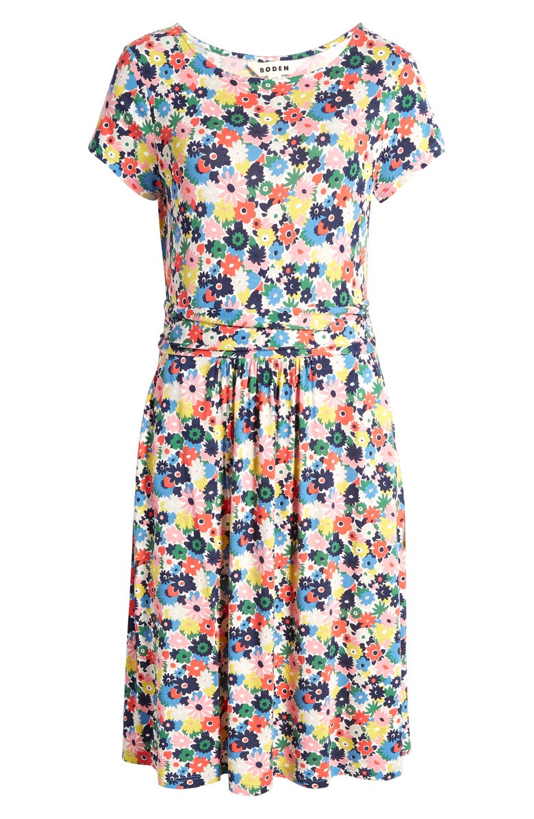 Boden Amelie Floral Jersey Dress, Alternate, color, 