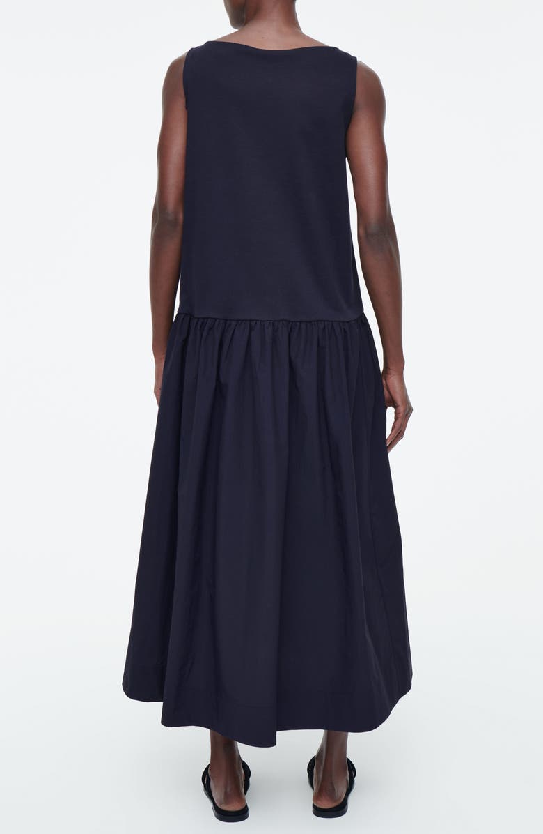 COS Voluminous Sleeveless Midi Dress, Alternate, color, 