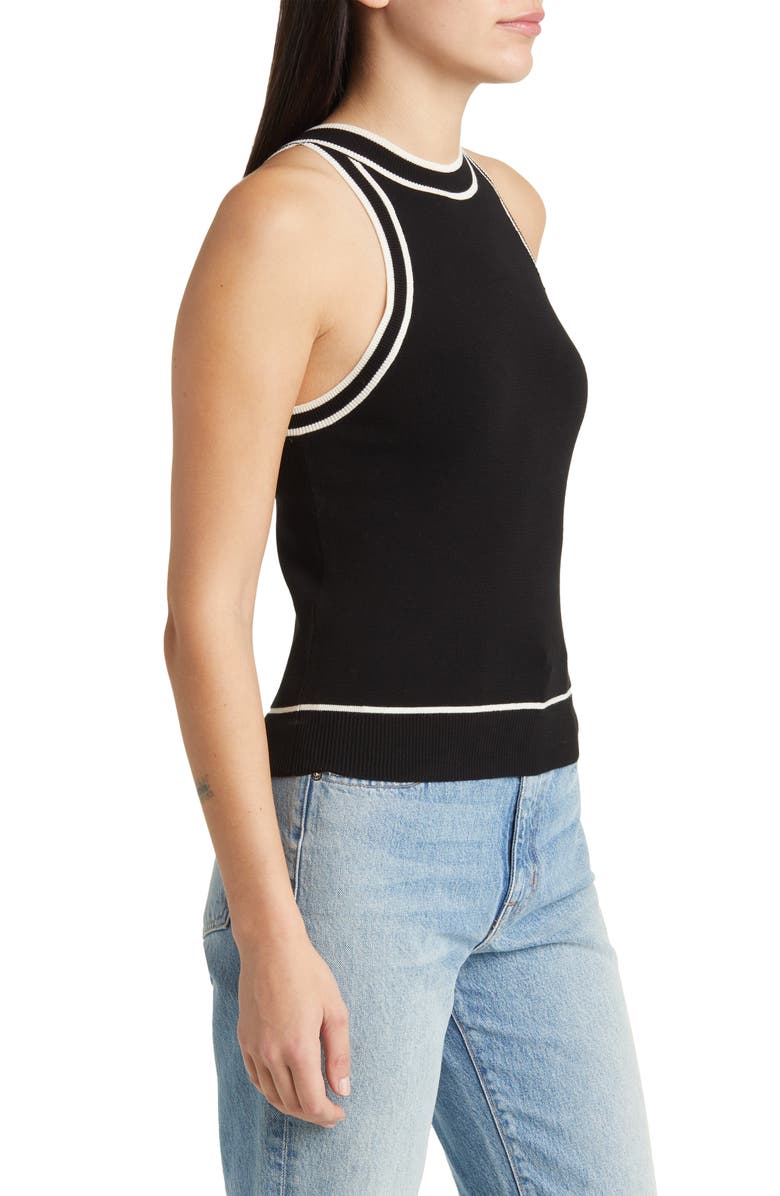 MANGO Piping Sleeveless Top, Alternate, color, 