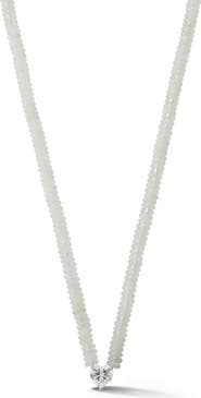 SPHERA MILANO Beaded Heart Pendant Necklace