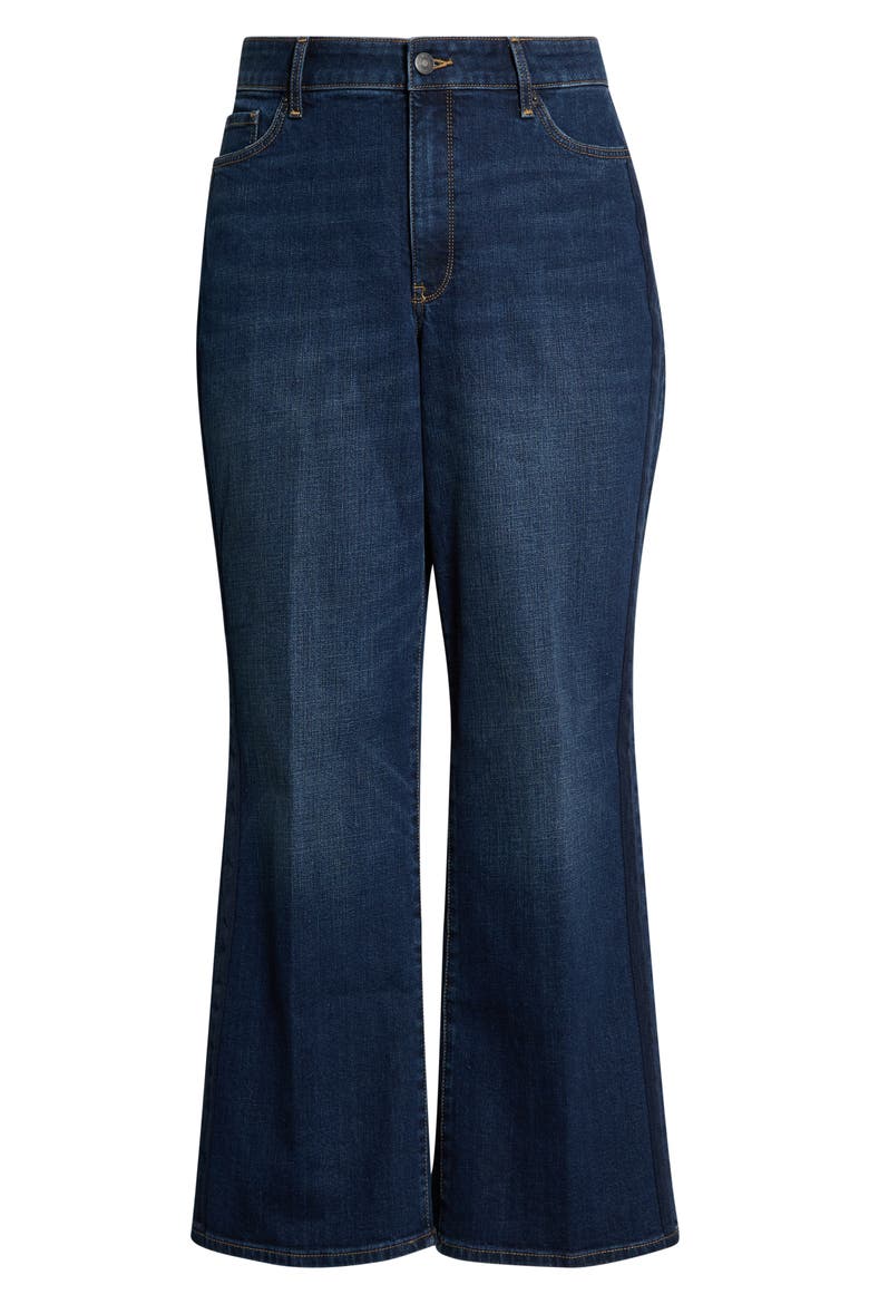 Teresa Tuxedo Stripe Wide Leg Jeans, Alternate, color, SKYLARK
