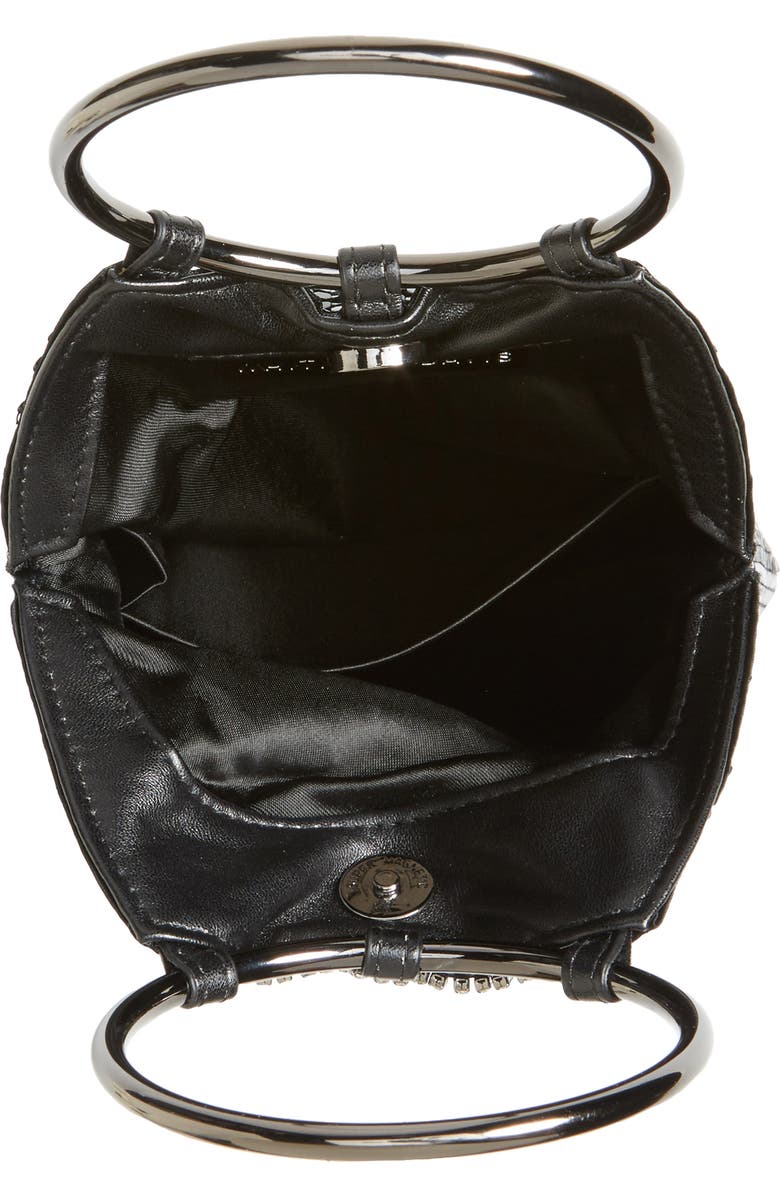 Whiting & Davis Cascade Crystal Fringe Mesh Bracelet Bag, Alternate, color,