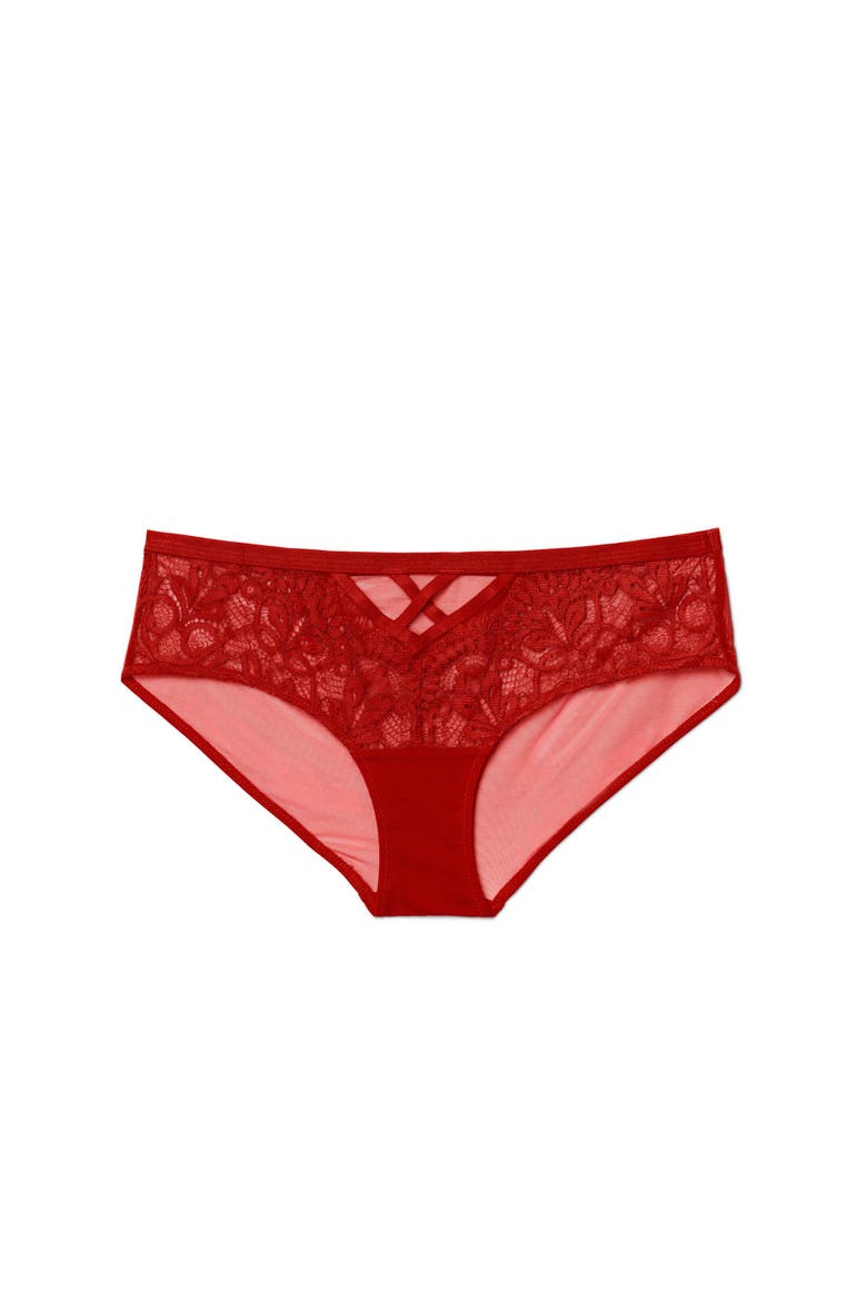 Diara Hipster Panties, Alternate, color, Dark red