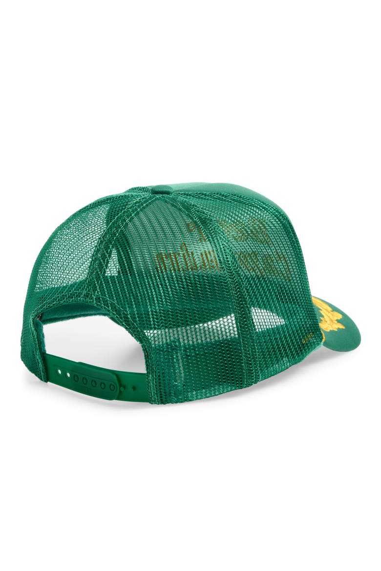 Beer Captain Snapback Truckert Hat, Alternate, color, KELLY/ GOLD