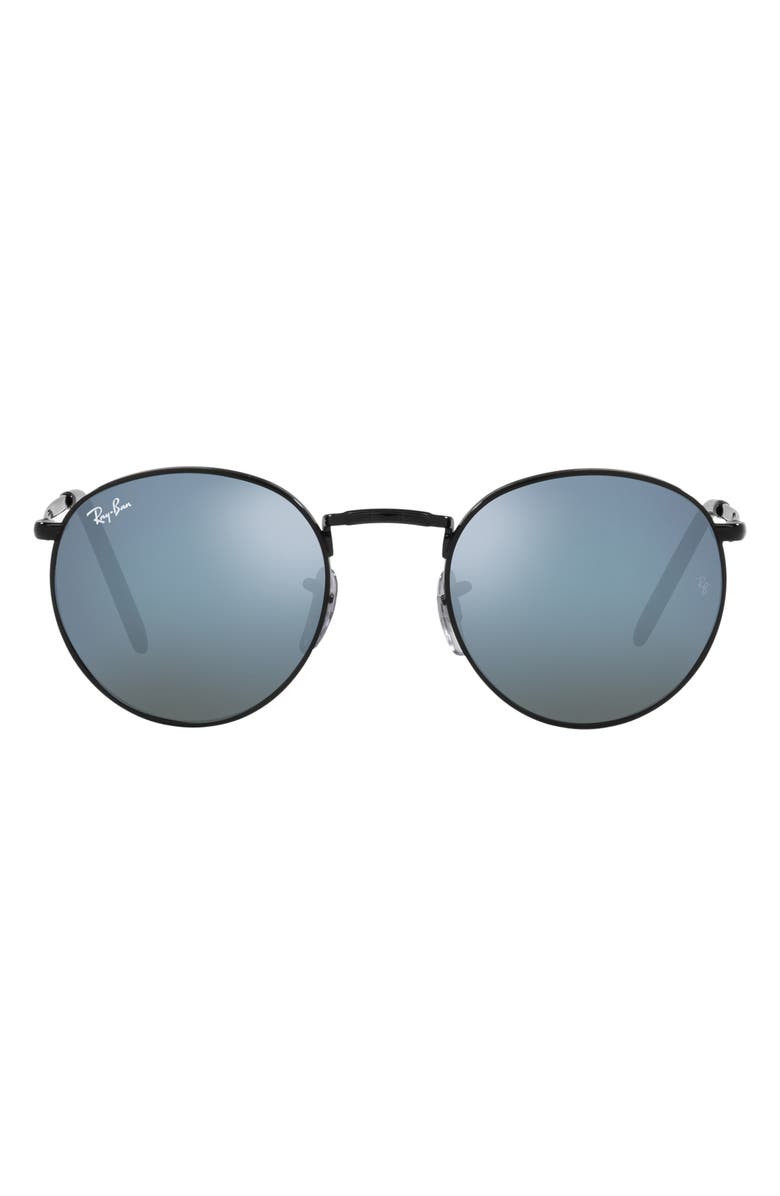 Ray-Ban New Round Mirrored 50mm Phantos Sunglasses, Main, color, 