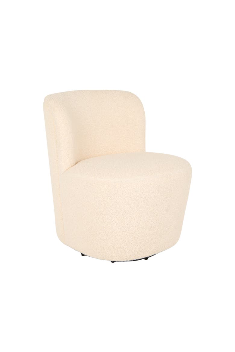 Swivel Accent Chair, Main, color, Ivory
