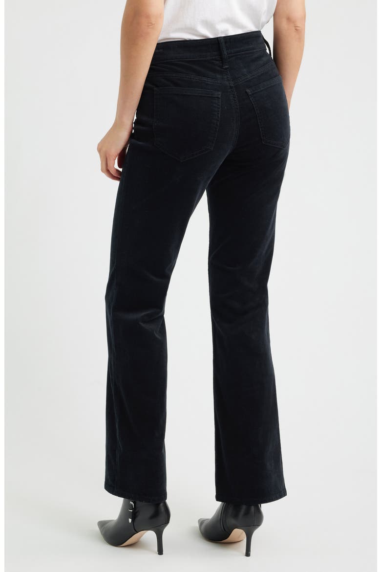 Brooklyn Bootcut Corduroy Pants, Alternate, color, BLACK