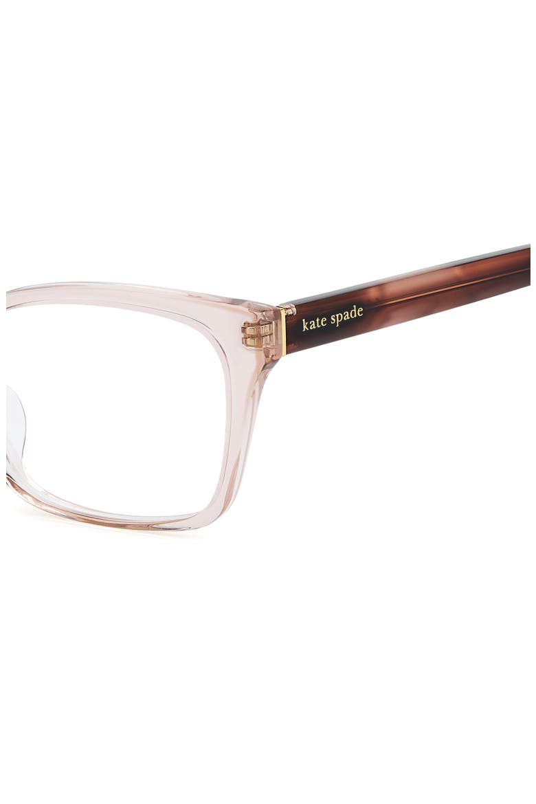 demi 55mm rectangular optical glasses, Alternate, color, CRYSTAL PINK