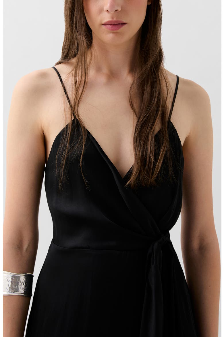 Slip Knot Dress, Alternate, color, Black