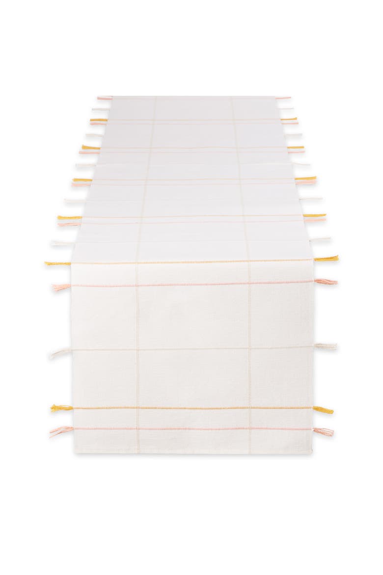 Sunbeam Stripes Rib table Runner, Main, color, Sunbeam
