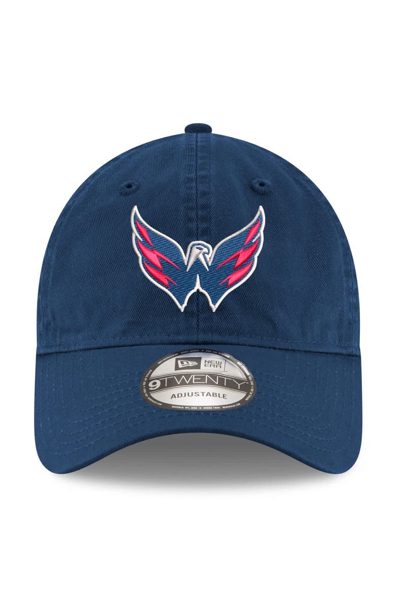 New Era Men's New Era Alexander Ovechkin Navy Washington Capitals NHL All-Time Goals Leader Side Patch 9TWENTY Adjustable Hat, Alternate, color, 