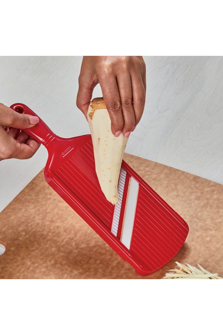 Advanced Ceramics Julienne Vegetable Slicer, Alternate, color, Red