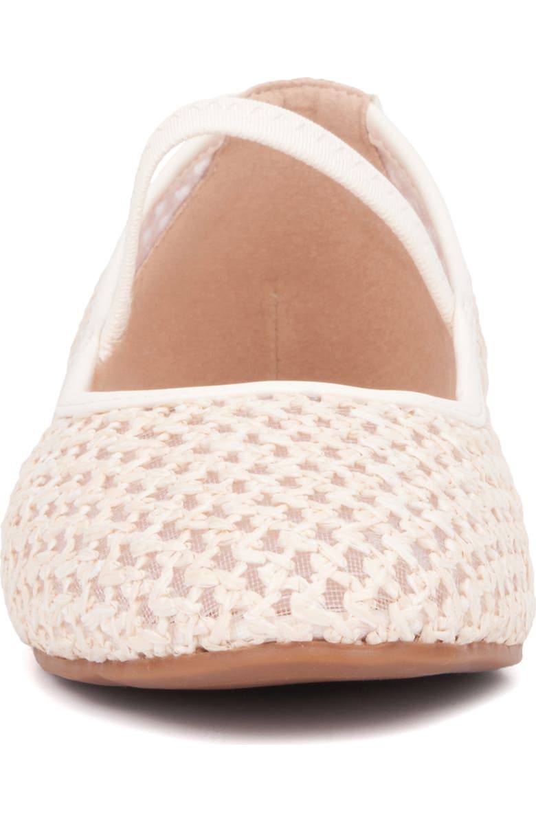 NEW YORK AND COMPANY Lara Woven Ballet Flat, Alternate, color, Bone