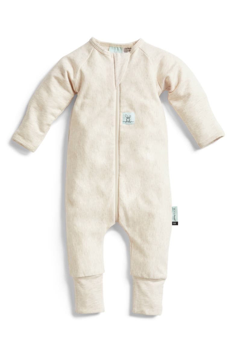 1.0 TOG Long Sleeve Layering Romper, Main, color, OATMEAL MARLE