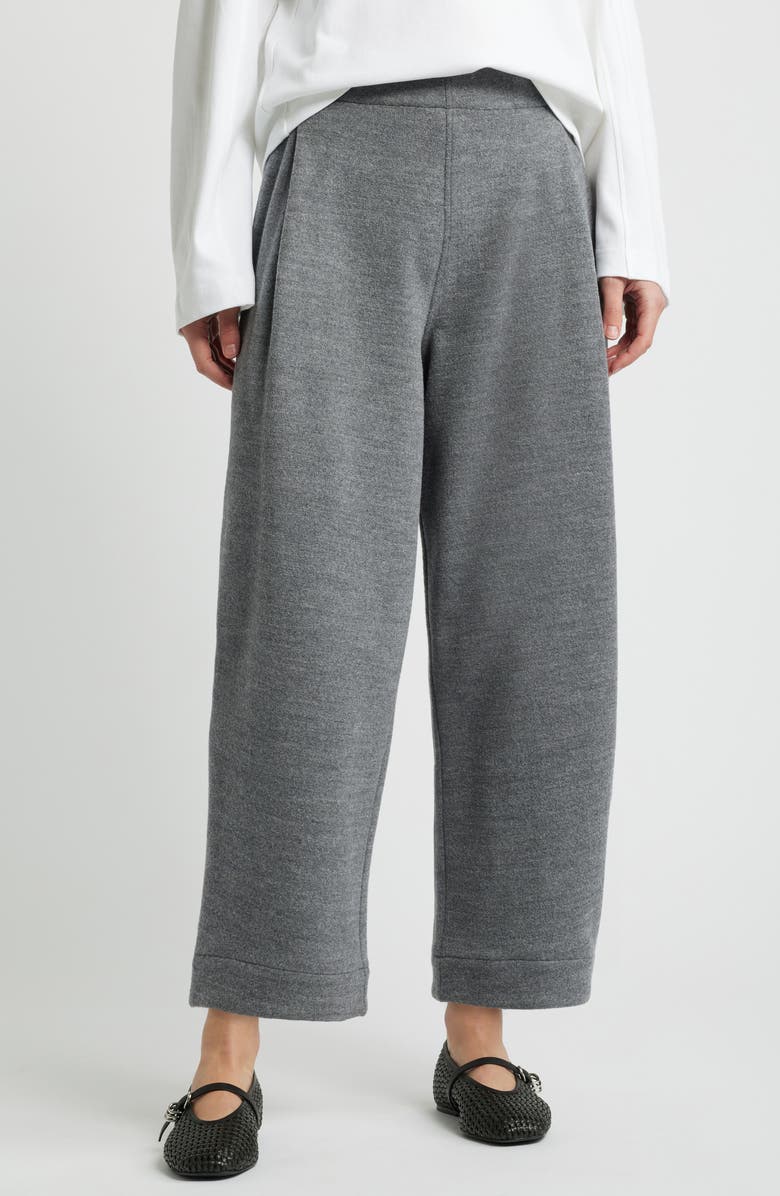 COS Boiled Wool Blend Barrel Leg Pants | Nordstromrack