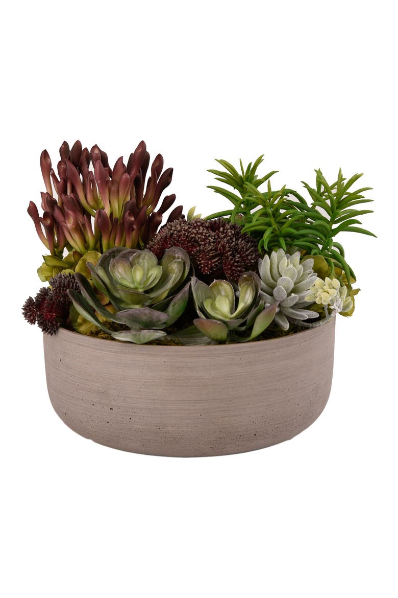 Desert Dunes Succulent Arrangement Planter Decoration, Main, color, GREEN MULTI