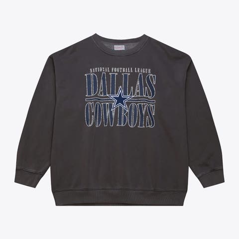 Men's Mitchell & Ness Black Dallas Cowboys Downtown Collection Fleece Sweatshirt
