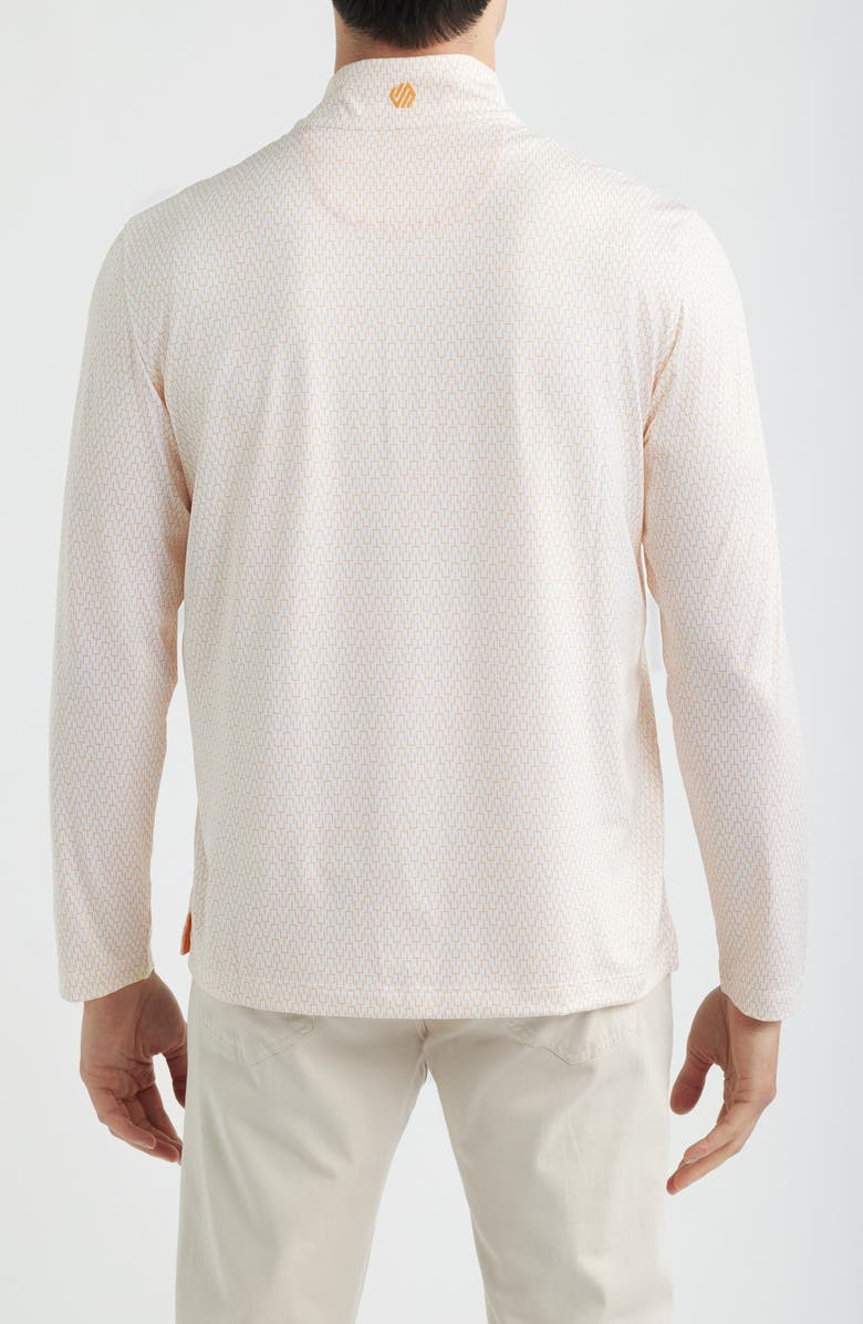 Johnston & Murphy XC+<sup>™</sup> Performance Game Day Quarter-Zip Pullover, Alternate, color, Bright Orange