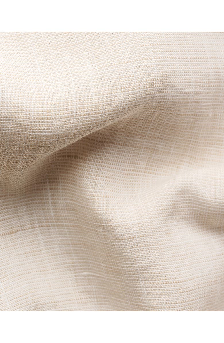 Eton Regular Fit Linen Dress Shirt, Alternate, color, Light Beige