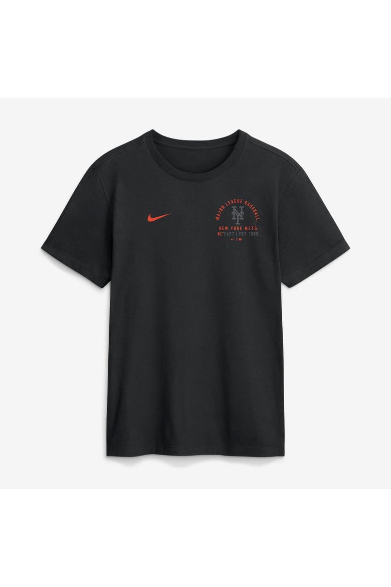 Men's Nike Black New York Mets Split Logo T-Shirt, Main, color, Black