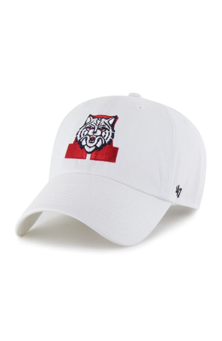 '47 Men's '47 White Arizona Wildcats Vault Clean Up Adjustable Hat, Main, color, 
