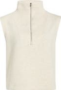 MPG Dreamweave™ Sleeveless Half Zip Mock Neck Top