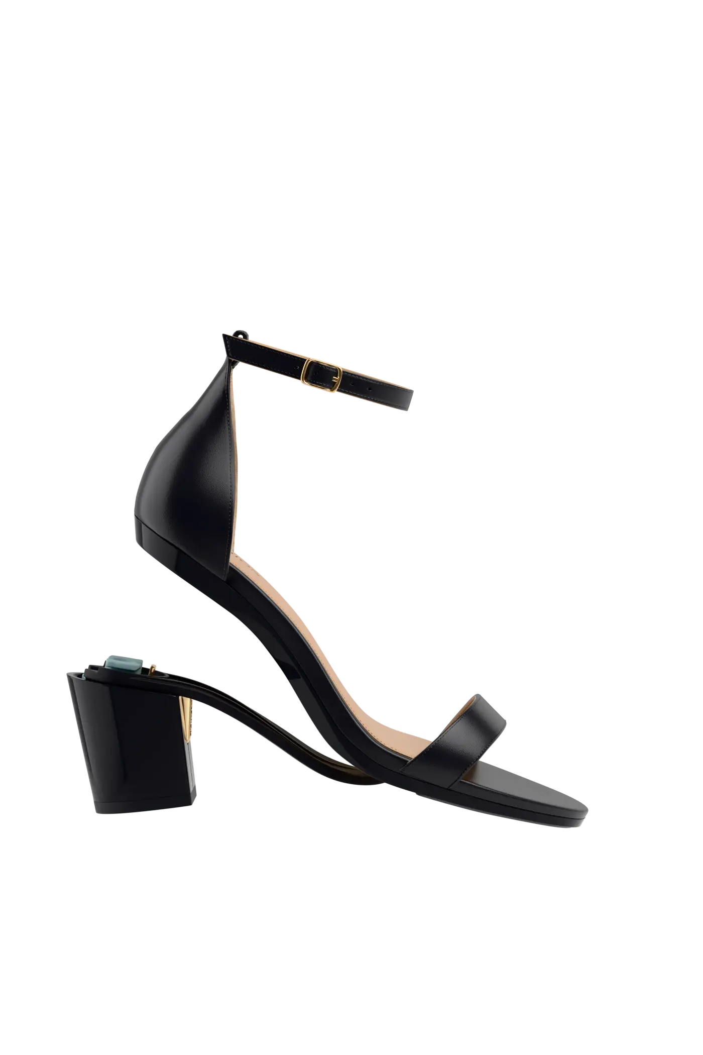 Pashion Footwear The Pashionista 3" Block Convertible Heel, Alternate, color, Coal Leather