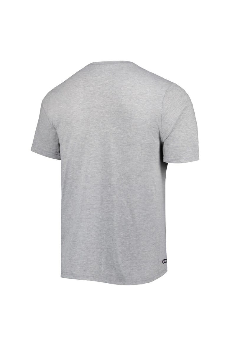 Men's New Era Heathered Gray Los Angeles Rams Combine Authentic Red Zone T-Shirt, Alternate, color, Heather Gray