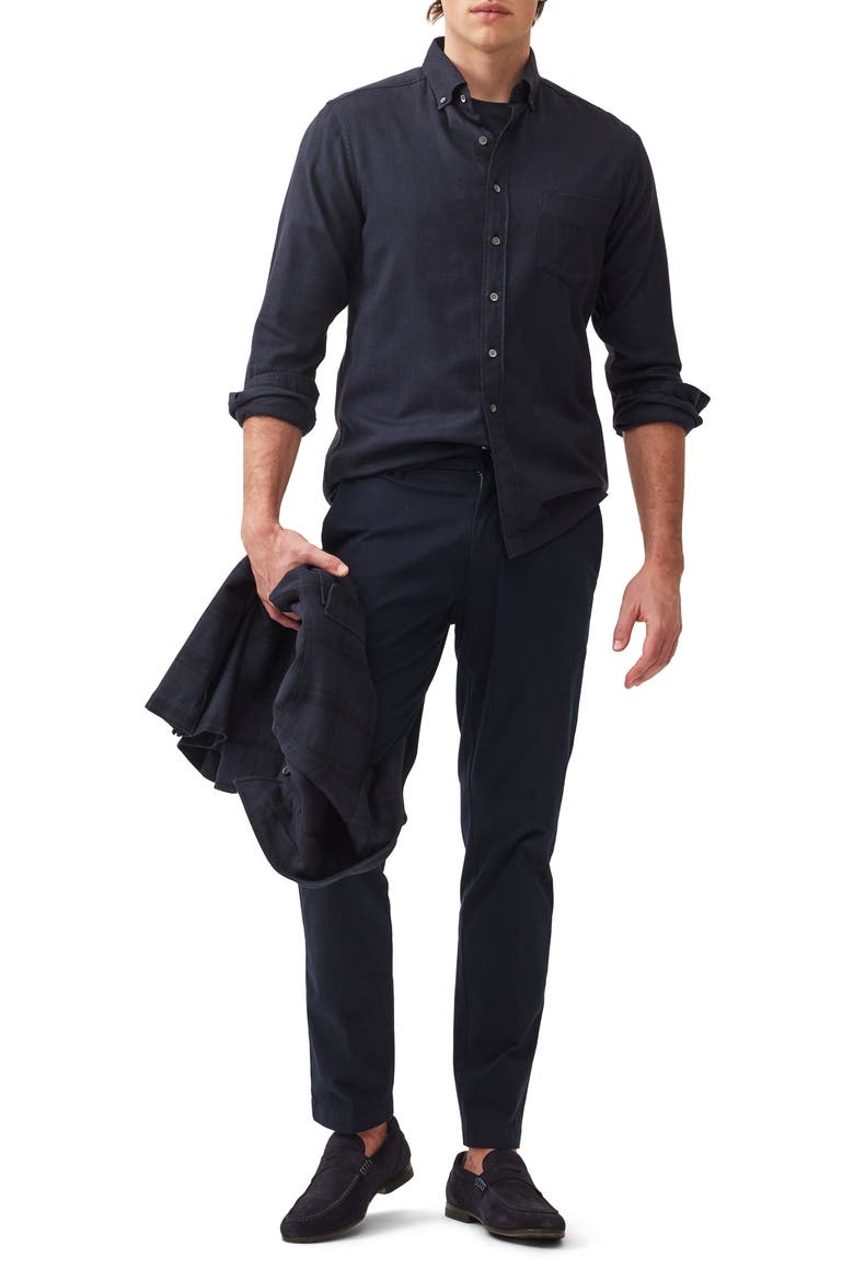 Barrhill Sports Fit Button-Down Shirt, Alternate, color, TWILIGHT