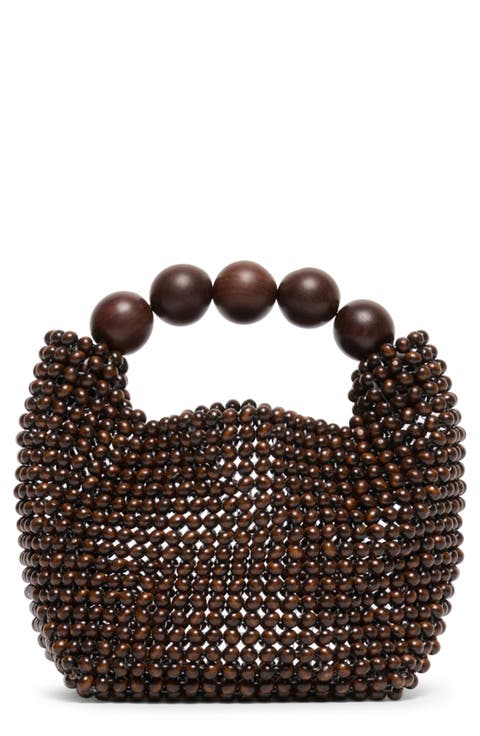 Clover Bead Top Handle Bag