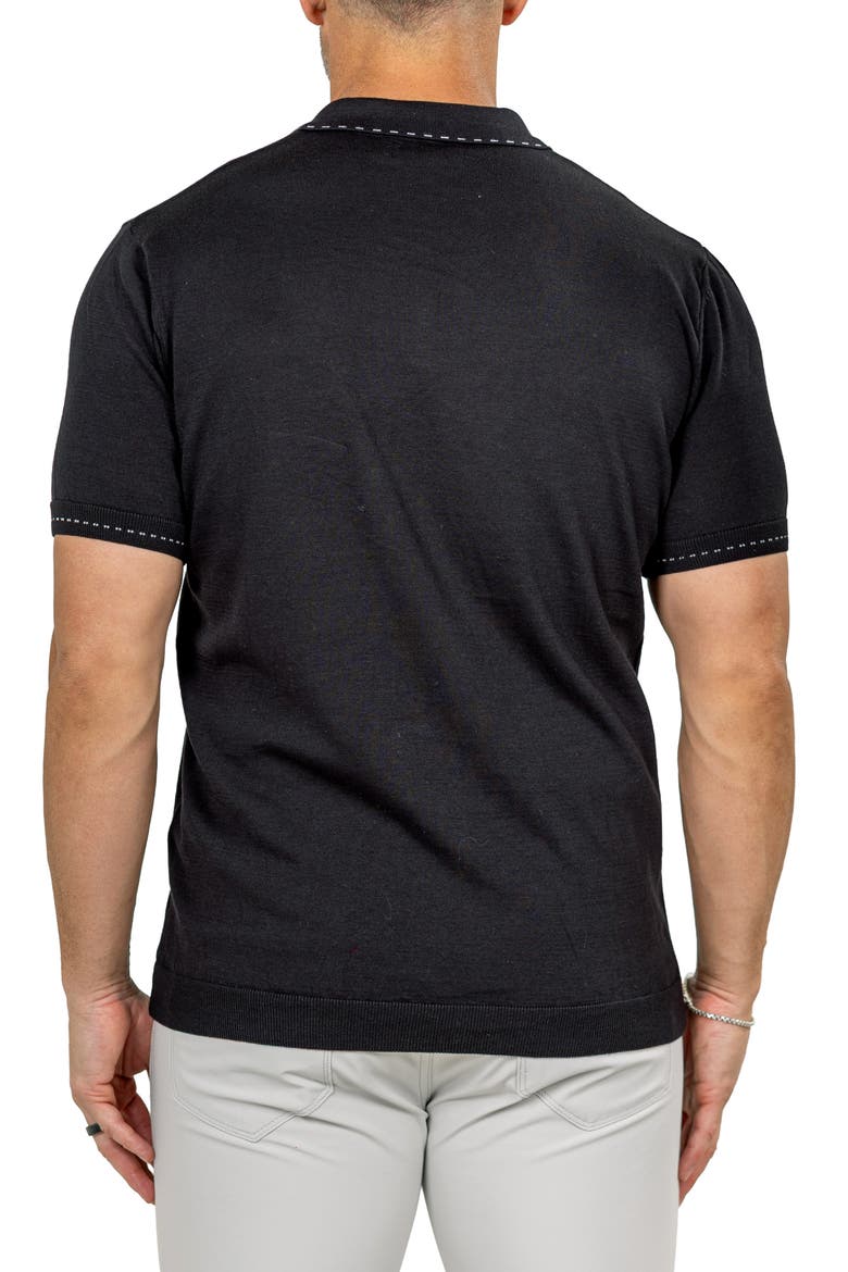 Marthy Black Polo, Alternate, color, BLACK