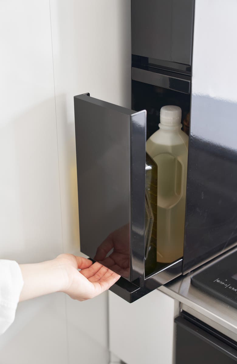 Yamazaki Concealable Two-Tier Spice Rack, Alternate, color, Black