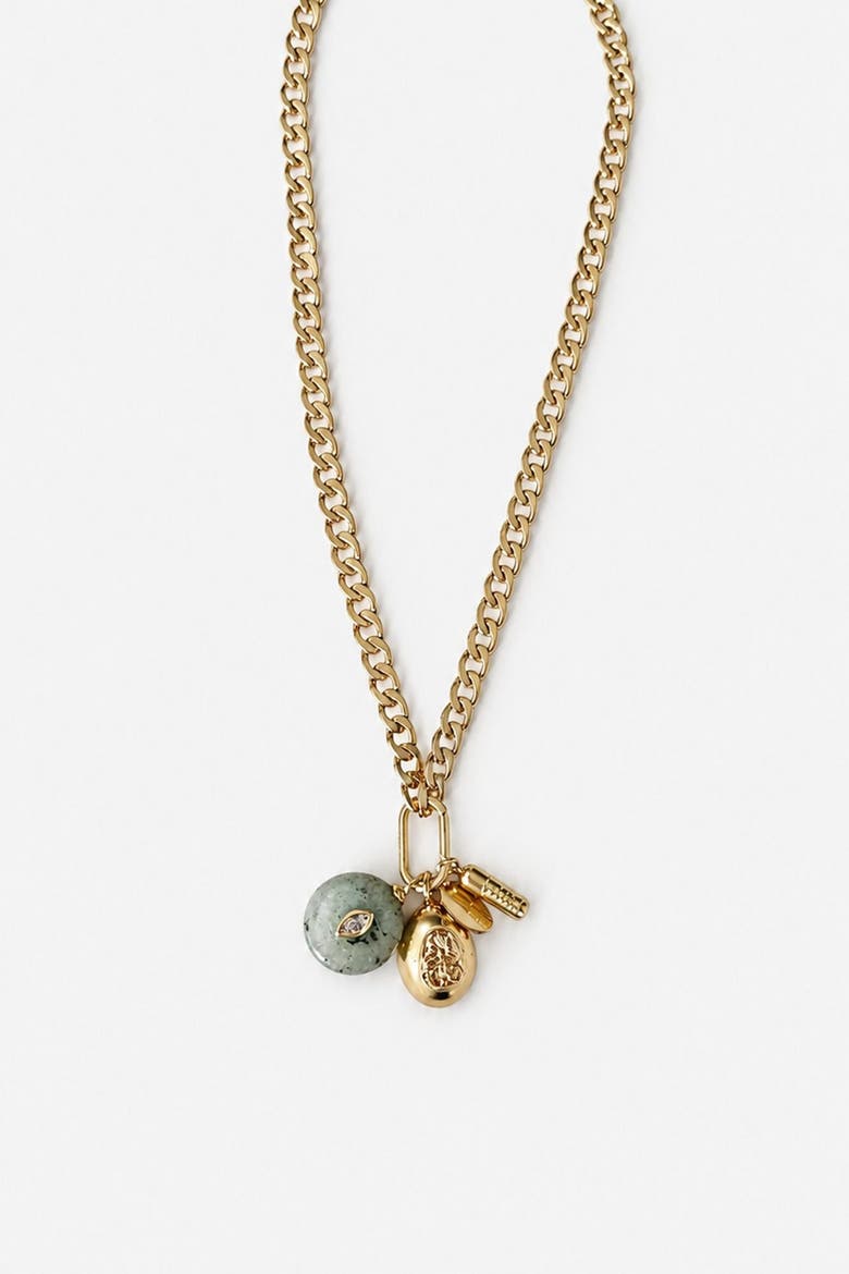 Chill Charm Necklace, Main, color, Gold