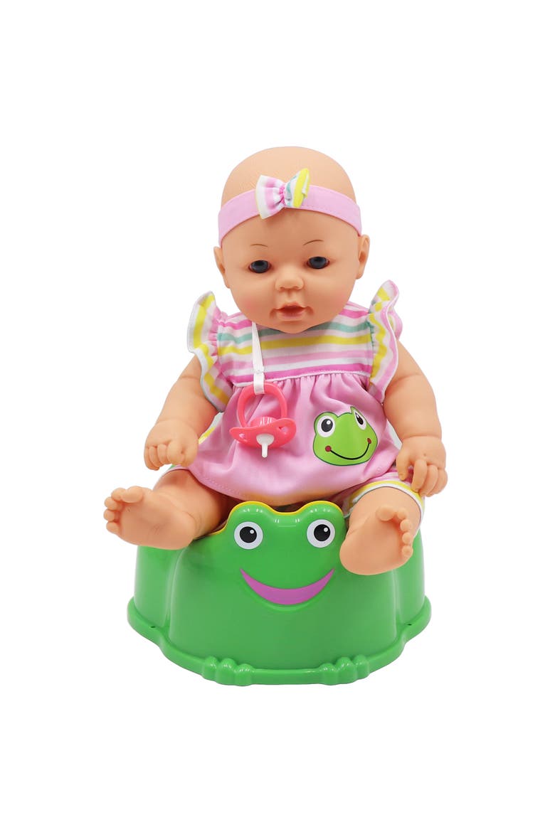 New Born Baby Doll Care Set with Training Potty, Alternate, color, Multicolored